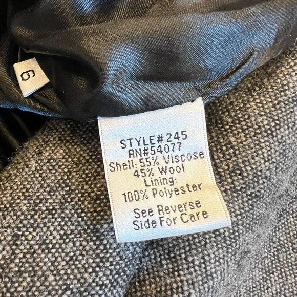 CABi Brown/Gray Tweed Women's Coat & Matching Skirt Set - Picture 9 of 9